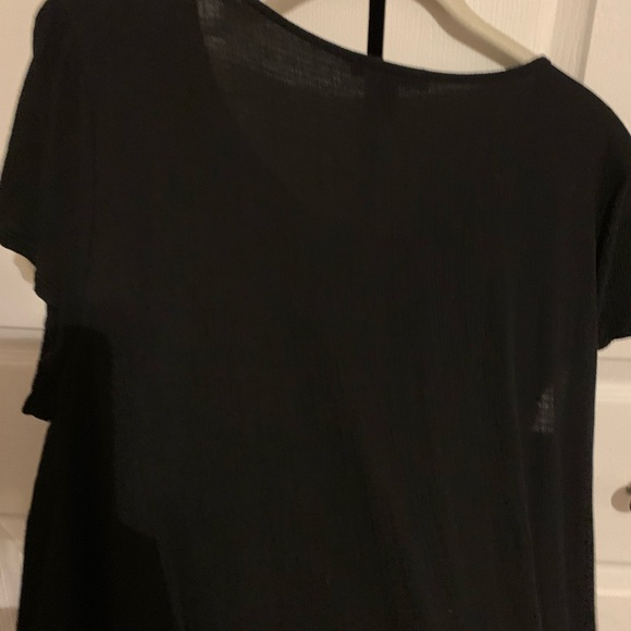 Cable & Gauge Womens Tie Hem Top, Large, Like New - Picture 10 of 13